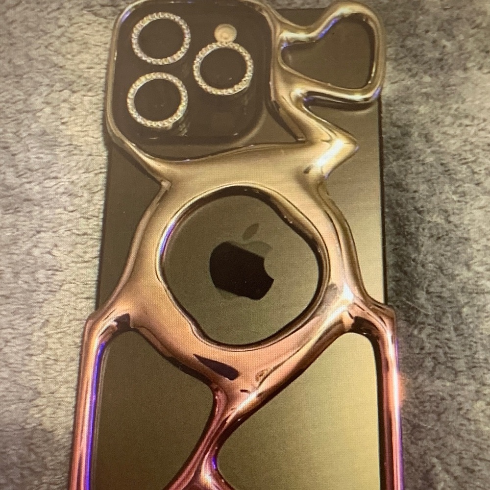 Butter Black and Silver Abstract Phone Case